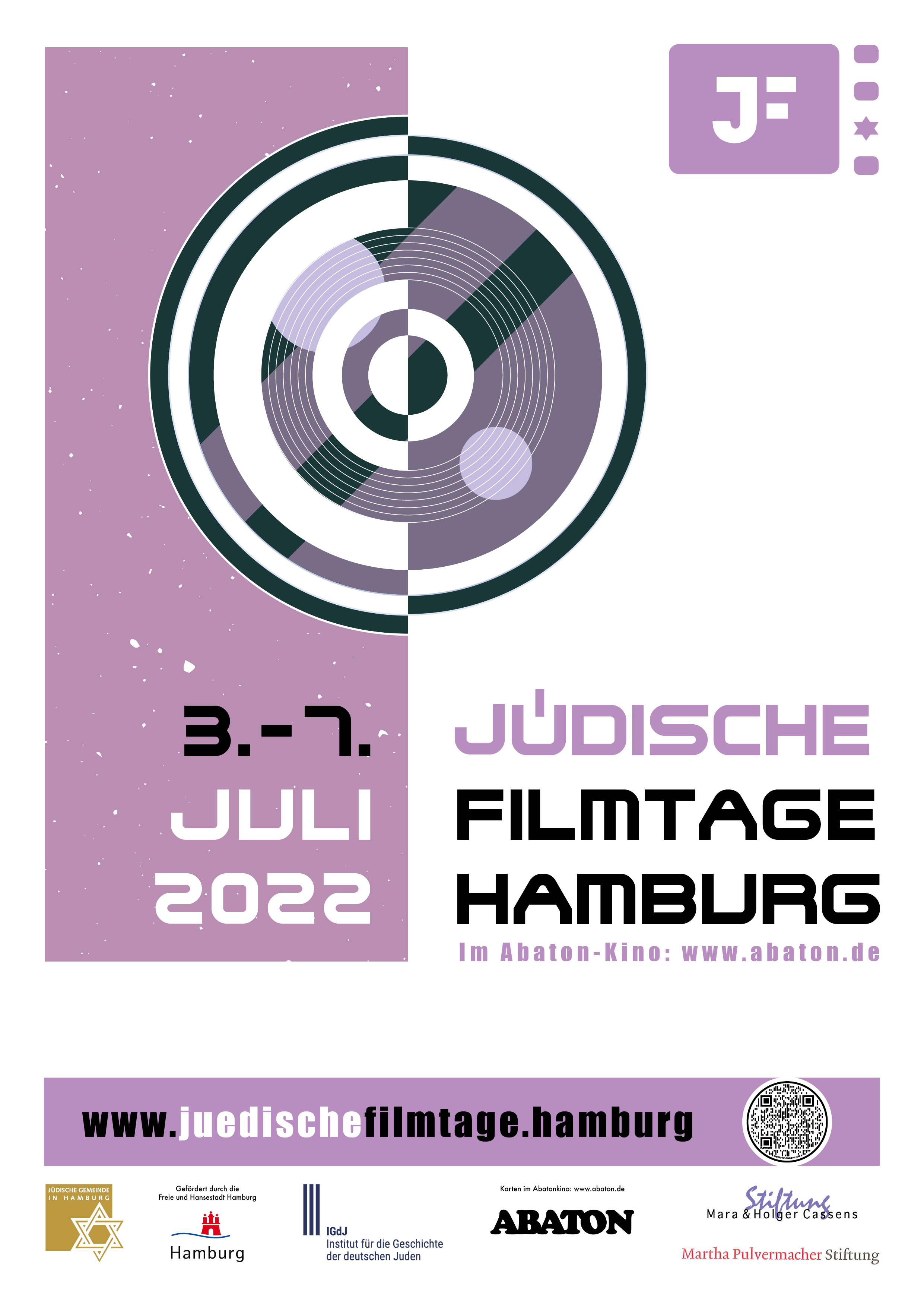Plakat Jüdische Filmtage Hamburg 2022
